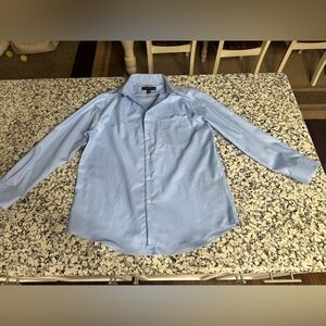 Pronto Uomo Non-Iron Slim Fit Blue Dress Shirt 17 32/33